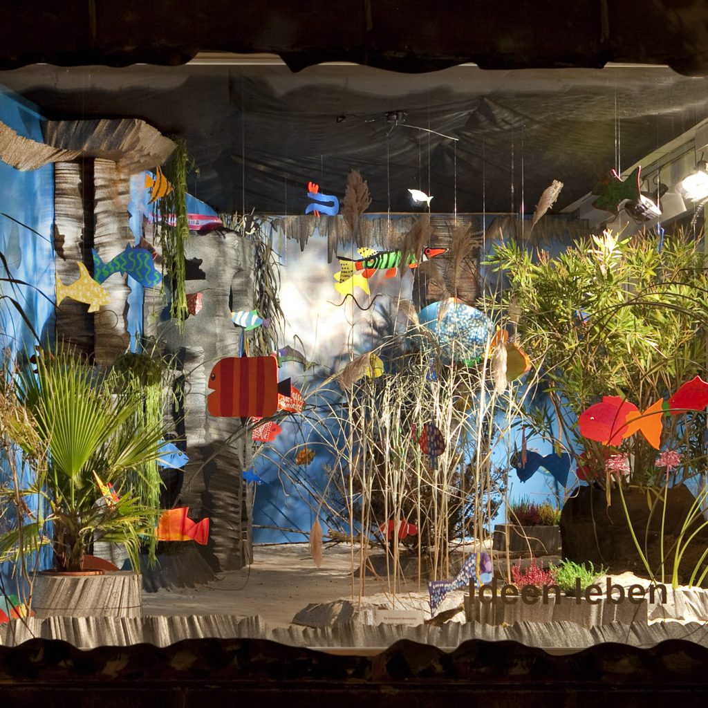 Schaufenster wird Aquarium